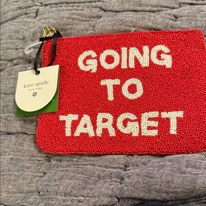 Target Kate Spade Vibrant Red Beaded Clutch